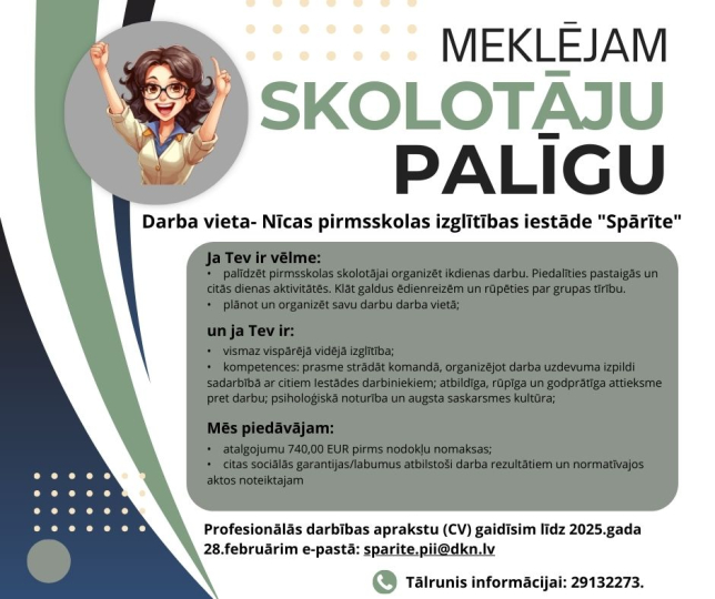 MEKLĒJAM SKOLOTĀJU PALĪGU! 