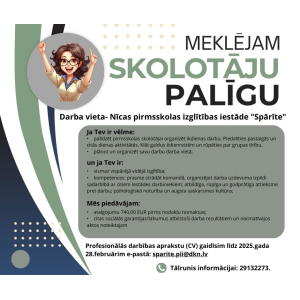 MEKLĒJAM SKOLOTĀJU PALĪGU! 