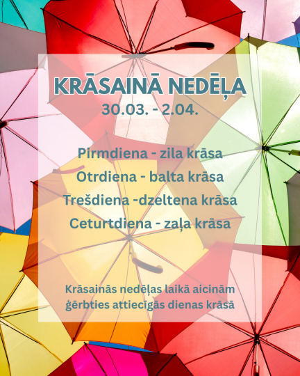 Krāsainā nedēļa mūsu pirmsskolā