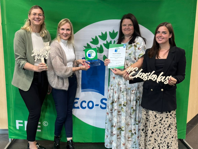 Ekoskolas apbalvošana - Vēstnieka statusa iegūšana